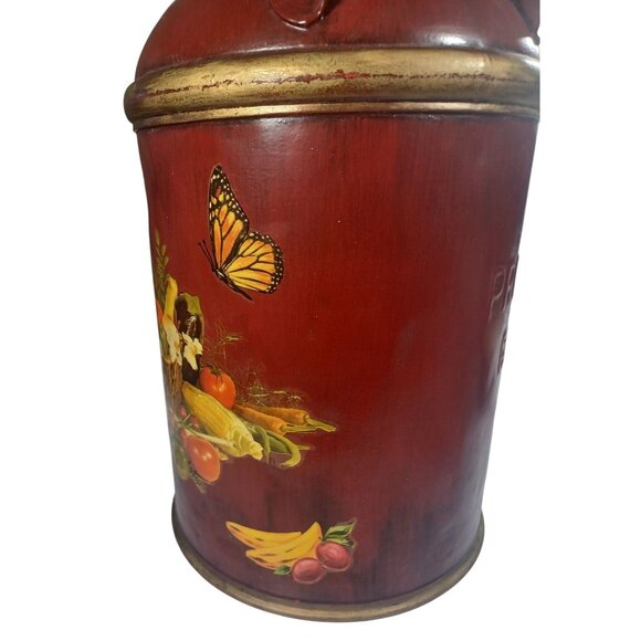 Vintage Farmhouse Milk Jug Jardinaire Vase Umbrella Stand Floral Rustic Decor - Picture 13 of 16